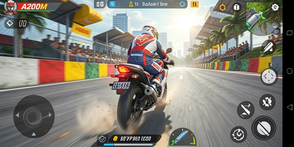 Tampilan gameplay A200M yang mendebarkan dan seru.