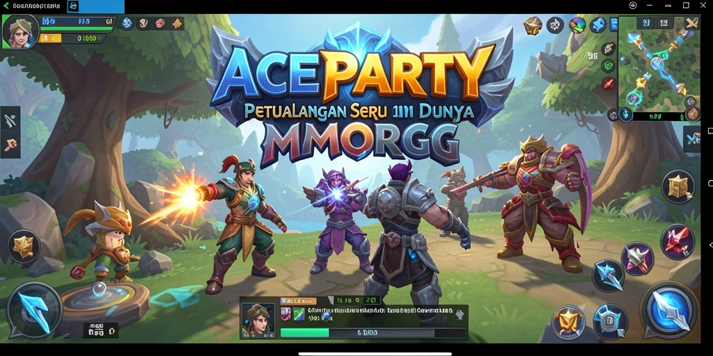 Gambaran gameplay seru di ACEPARTY dengan petualangan MMORPG.