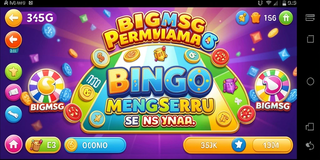 Tangkapan layar BIGMSG menampilkan pemain yang asyik bermain Bingo.