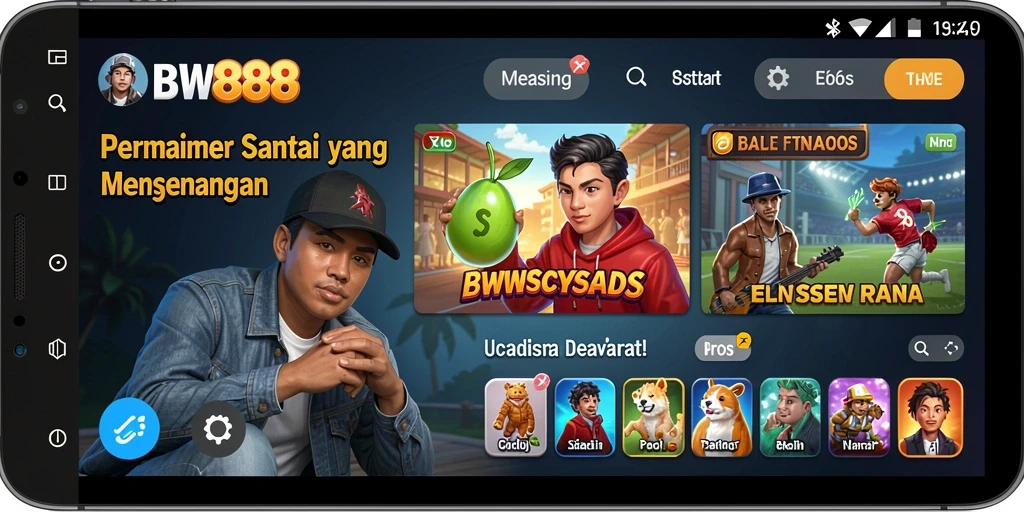 Tampilan gameplay BW888 yang penuh warna dan menyenangkan.