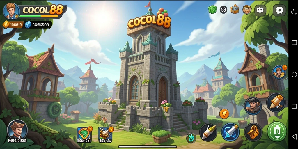 Tampilan gameplay COCOL88 yang menarik dan menantang di dunia Tower Defense.