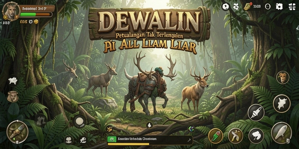 Tampilan gameplay DEWALIN yang penuh aksi dan eksplorasi.