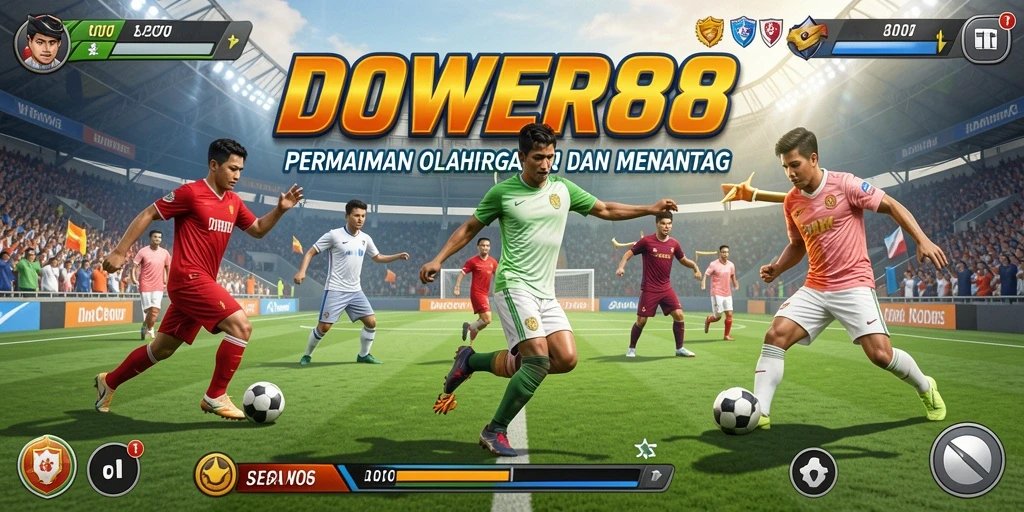 Tampilan gameplay DOWER88 dengan aksi olahraga yang seru.