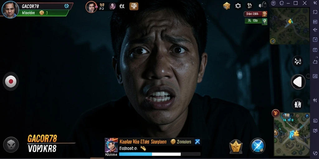 Screenshot menampilkan pemain menjelajahi dunia kelam GACOR78.