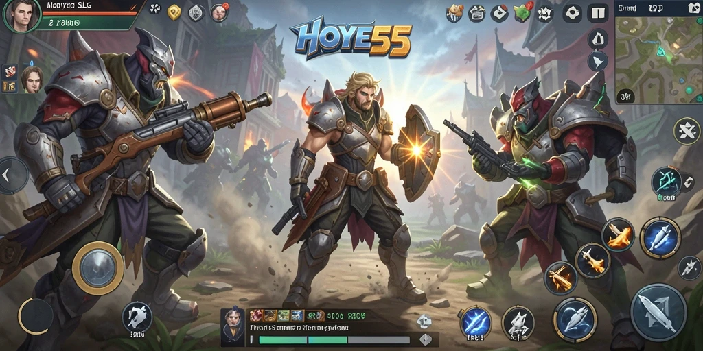Tangkapan layar gameplay mendebarkan di HOYE55 dengan pertempuran strategis.