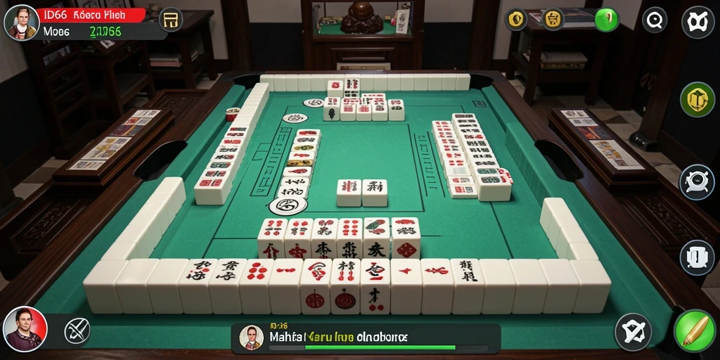 Tampilan gameplay Mahjong yang menarik di ID66.