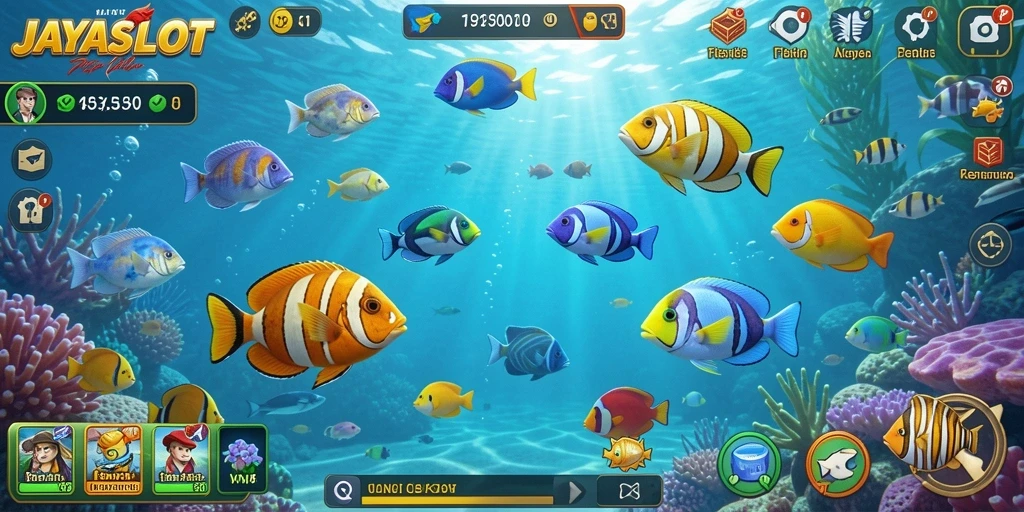 Screenshot gameplay JAYASLOT memperlihatkan suasana Tembak Ikan yang seru.