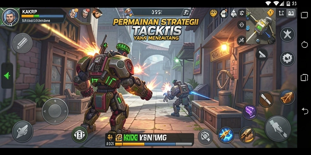 Tampilan gameplay KAKRP yang mendebarkan dan penuh strategi.