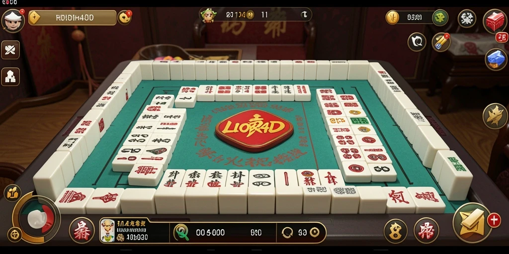Screenshot utama LION4D menampilkan gameplay seru Mahjong.