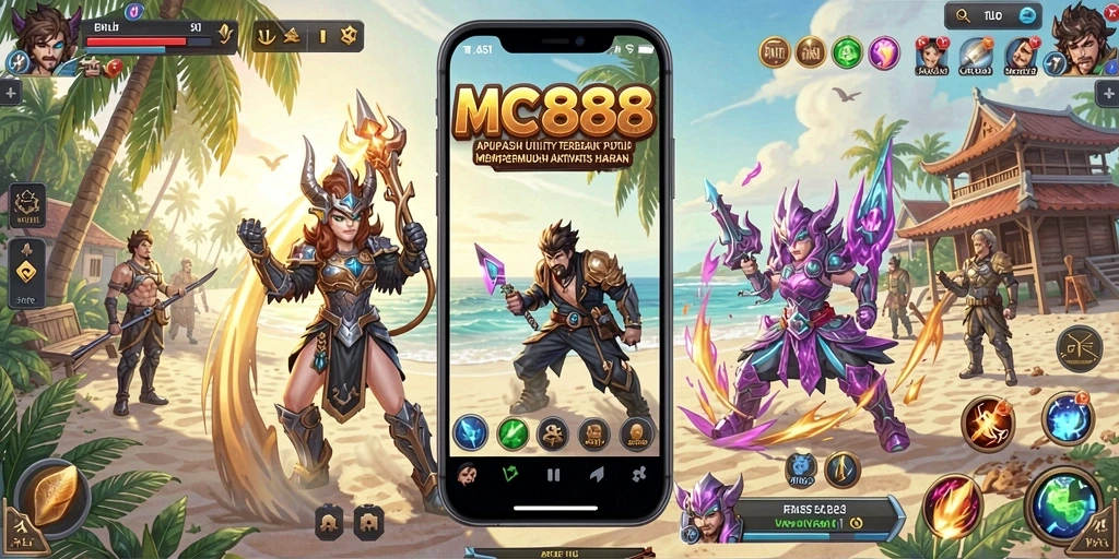 Tampilan antarmuka pengguna MC888 yang intuitif dan mudah digunakan.