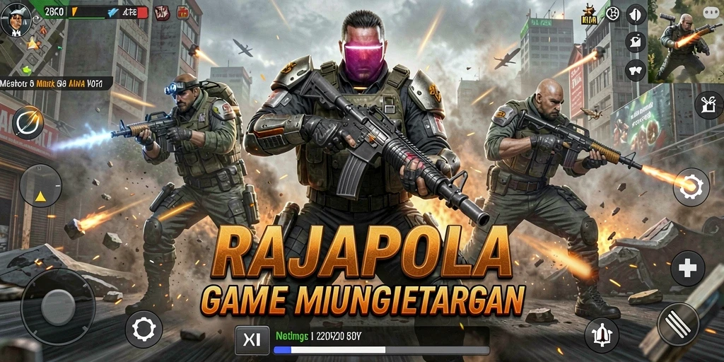 Tampilan seru dari gameplay RAJAPOLA yang penuh aksi.