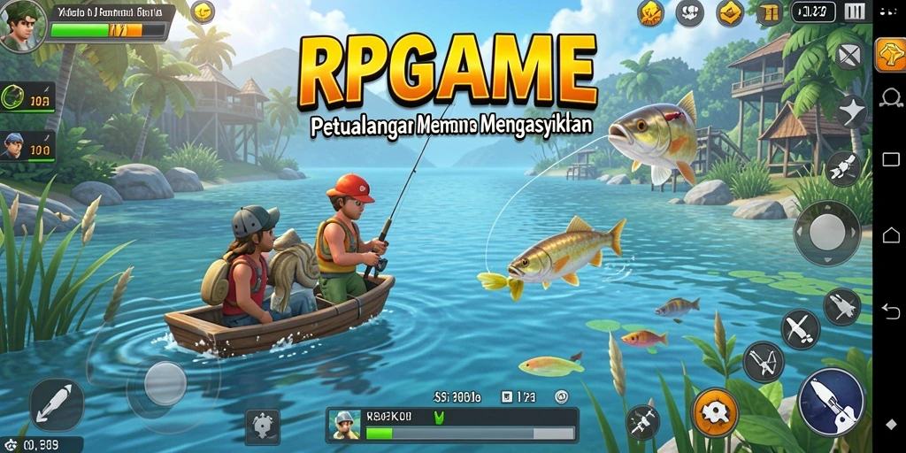 Tangkapan ikan terbesar dalam gameplay RPGAME yang menakjubkan.