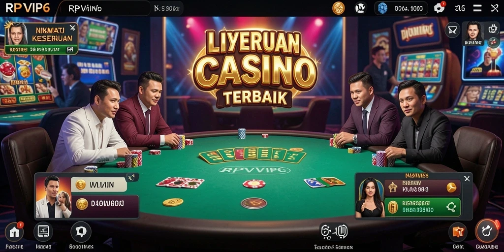 Tampilan gameplay seru di RPVIP6 saat bermain Live Casino.