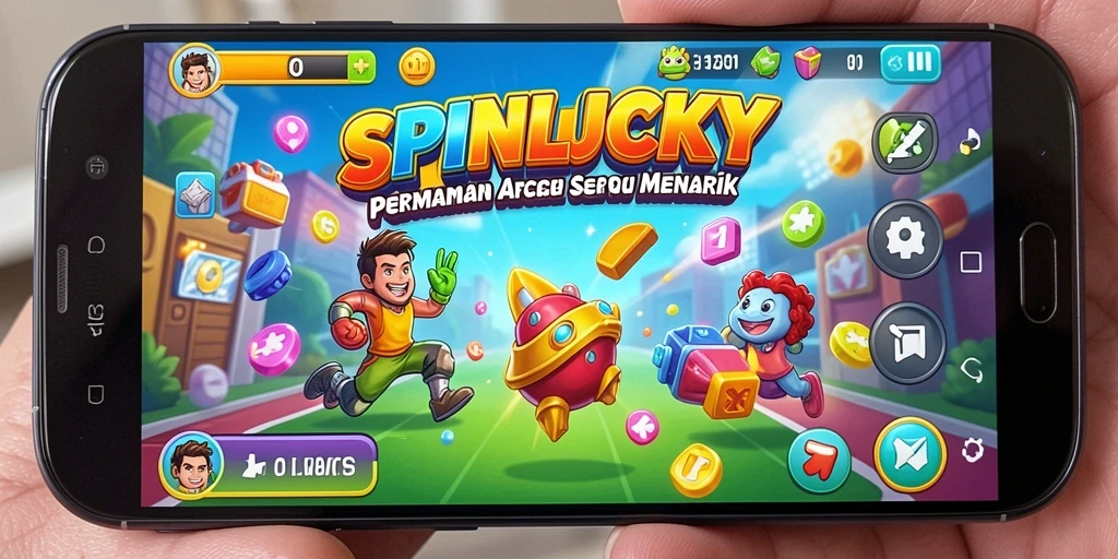 Tampilan gameplay SPINLUCKY yang menarik dan penuh warna.