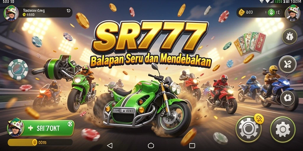 Gameplay balapan seru dan mendebarkan di SR777.