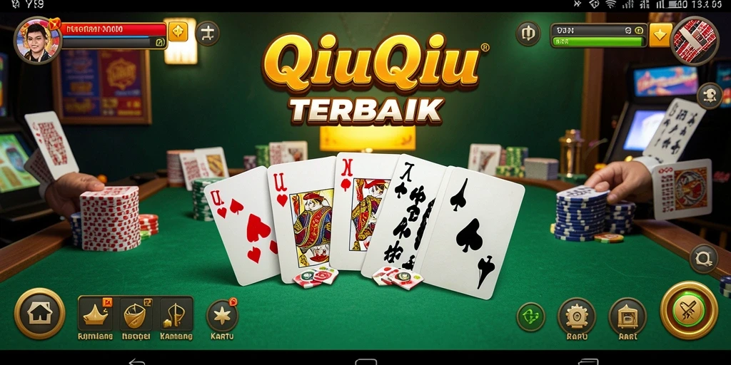 Tampilan menarik dari gameplay QiuQiu di Y89.