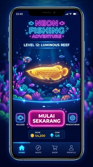 Tampilan antarmuka pengguna penidabet yang sederhana dan intuitif.